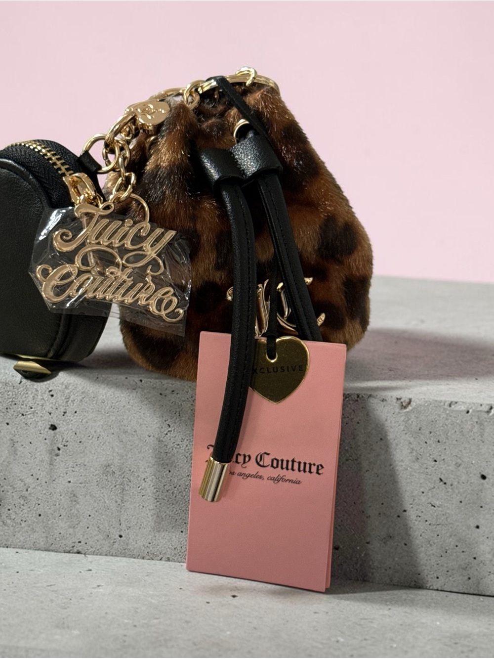 Juicy Couture Juicy for All Royal Leopard Cheetah Micro Backpack Set Royal